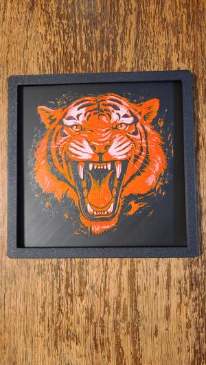 Frame for tiger hueforge