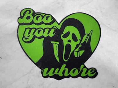 Ghostface Wall Art Or window cling 