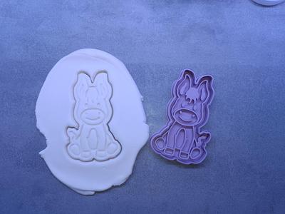 Cute donkey  cookie cutter