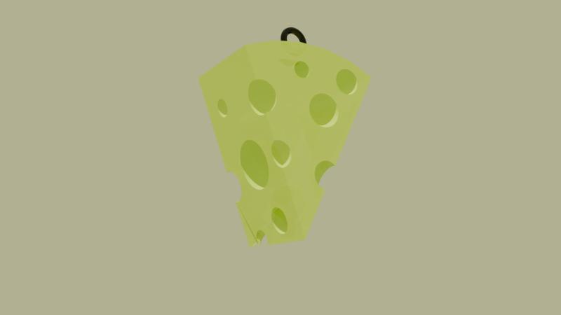 CHEESE key chain