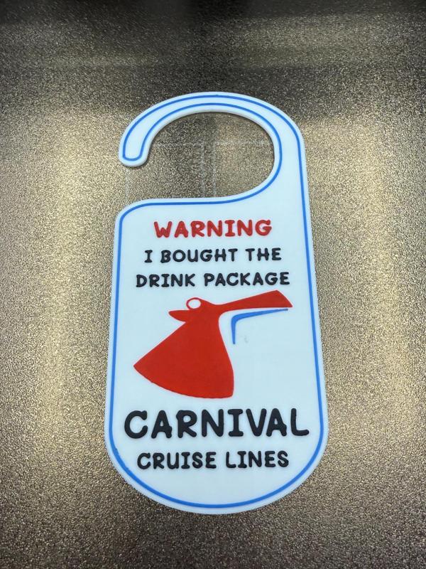 CARNIVAL WARNING I BOUGHT THE DRINK PACKAGE