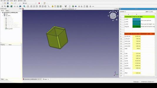 A better parametric FreeCAD Template for Gridfinity Bins and Baseplates