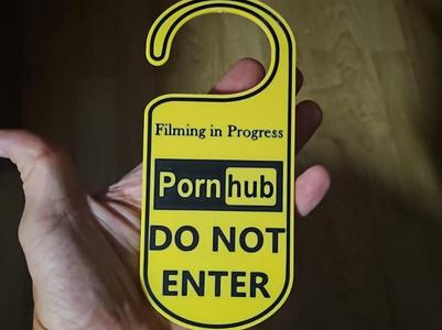 Door Sign / Two-Sided PornHub Sign