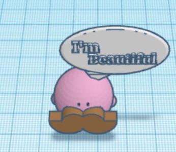 Kirby with Mustache