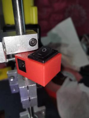 Drill press power switch housing