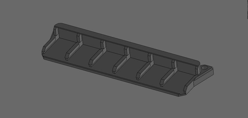 Wago 221-412 mount for 6 wago's