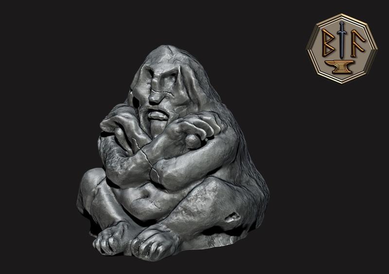 Wildman Sentry Statue