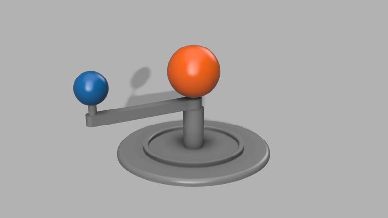 Minimal Sun & Earth Orrery