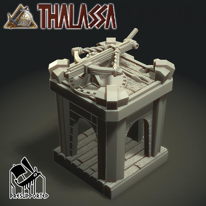 Thalassa: Oxybeles tower and crew