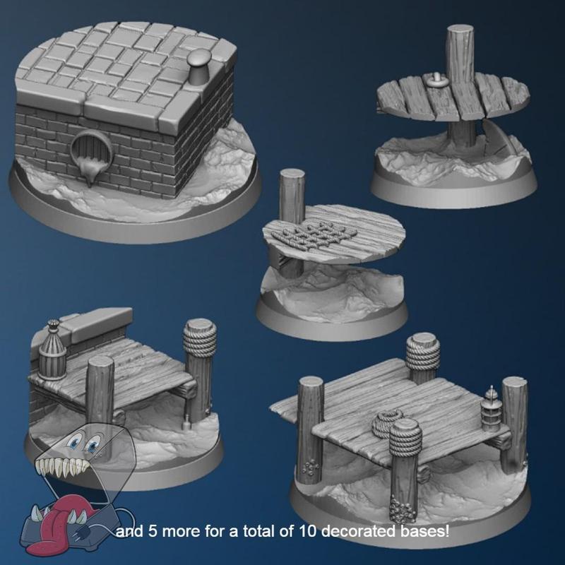 10 round Quayside/Seaside bases