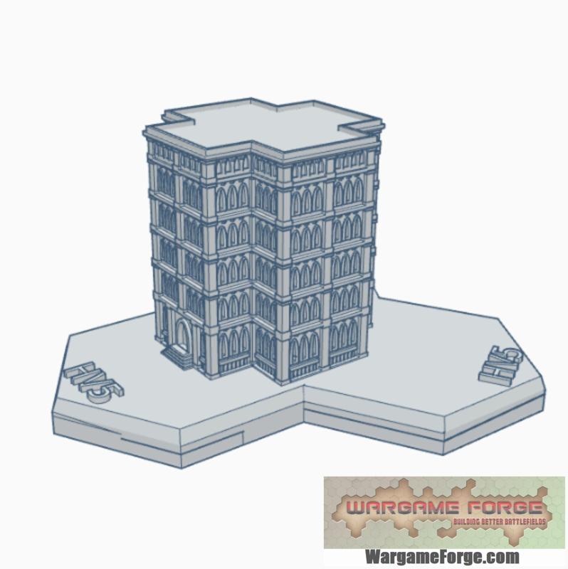 Gothic Building 56 Hex Map Scale HMSG056
