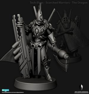 Tech Elves - Scorched Warriors Hero - The Dragon
