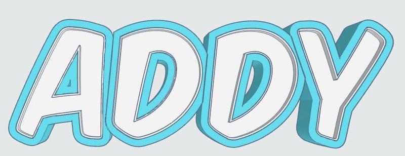 ADDY LED- Namenslampe (Name lamp)