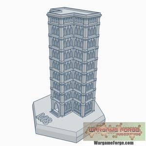 Gothic Building 35 Hex Map Scale HMSG035