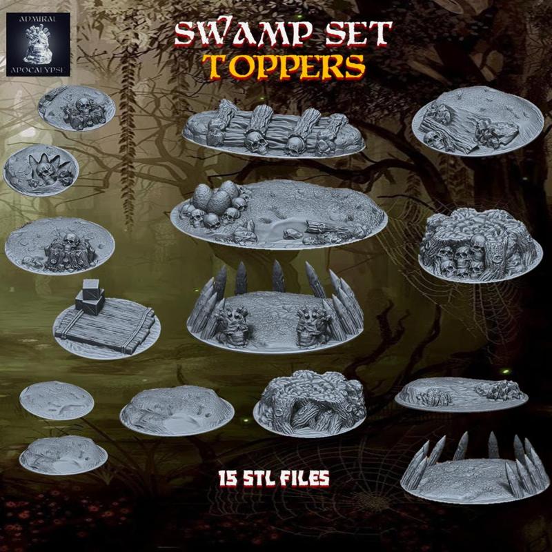 Swamp Toppers (15 stl files)