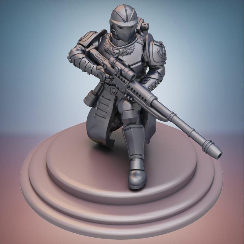 Sanctus Manipulus. Sniper Rifle specialist.