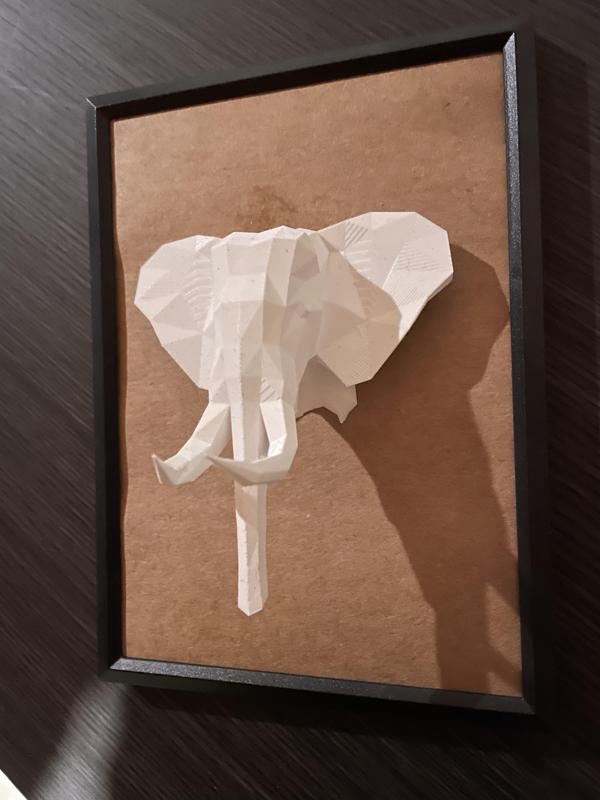 elephant low poly / elephant géométrique