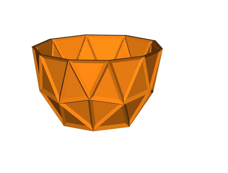 Planter Pot- Geometric Design