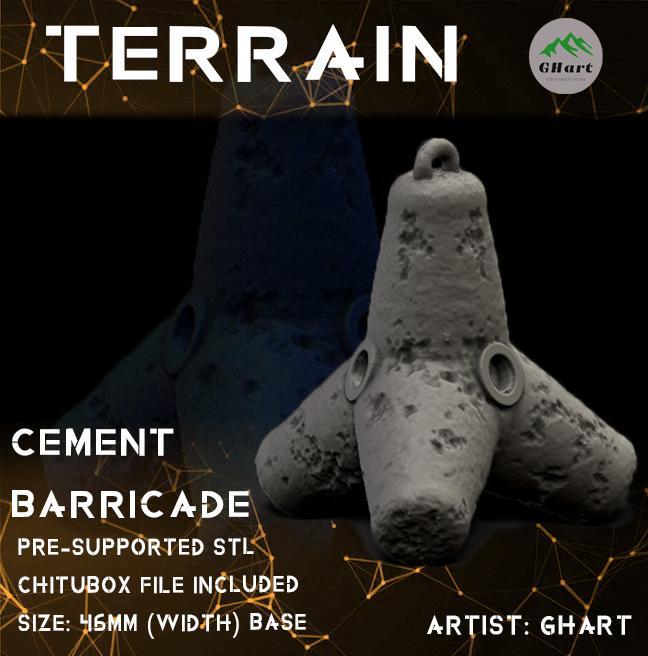 Terrain -- Cement Barricade