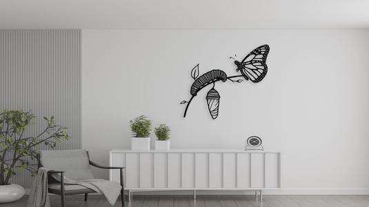 Butterfly Life Cycle Wall Art Metamorphosis Decor