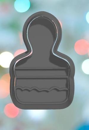 Artist Big Paint Brush Cookie Cutter