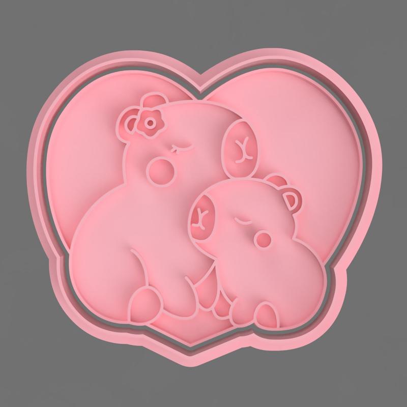 CAPYBARA MAMA CUTTERS FOR COOKIE AND FONDANT