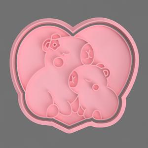 CAPYBARA MAMA CUTTERS FOR COOKIE AND FONDANT