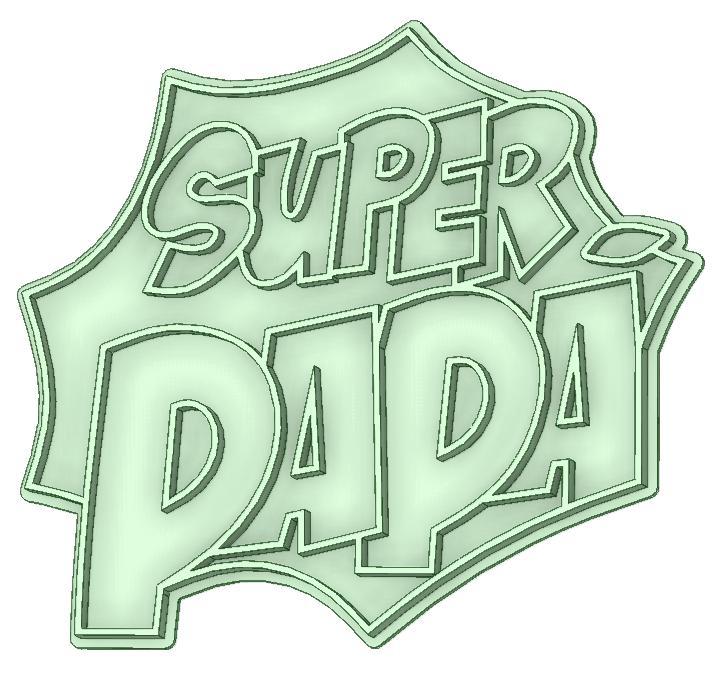 Super dad cookie cutter