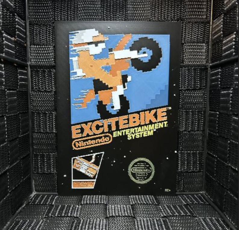 Hueforge Game Poster - Excitebike -