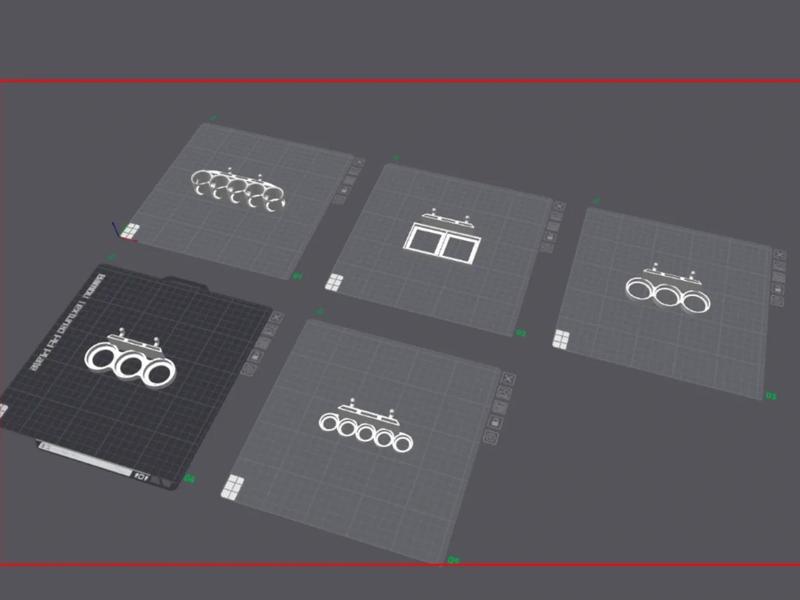 Pegboard Hand-Painted Paint Rack