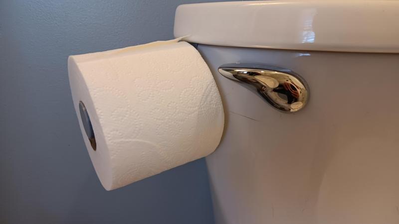 Backup toilet paper roll holder