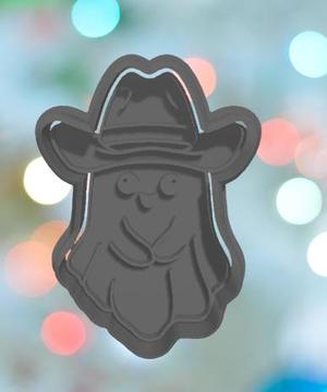 Western Halloween Cowboy Ghost Cookie Cutter