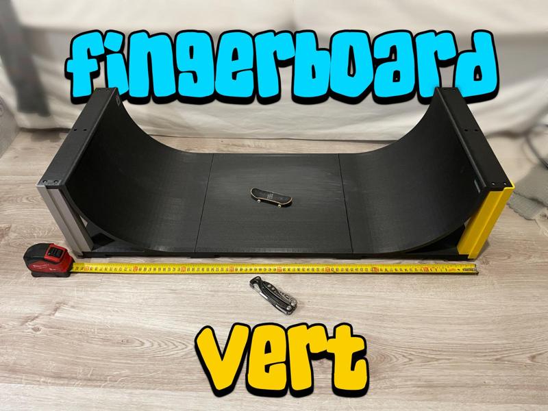 Fingerboard vertical ramp