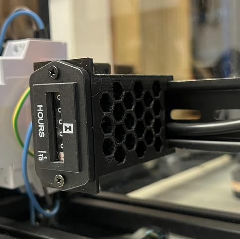 Hour Meter DIN Rail Mount (for RatRig VCore)