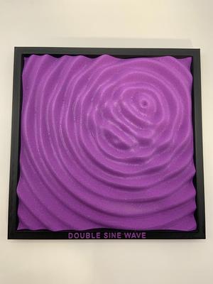 Sine Wave Art in Frame