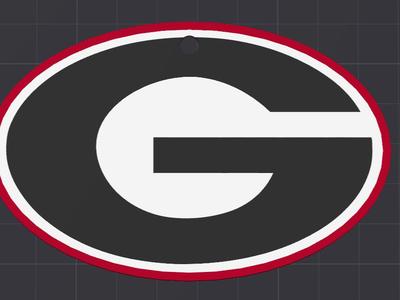 Georgia Bulldogs Keychain