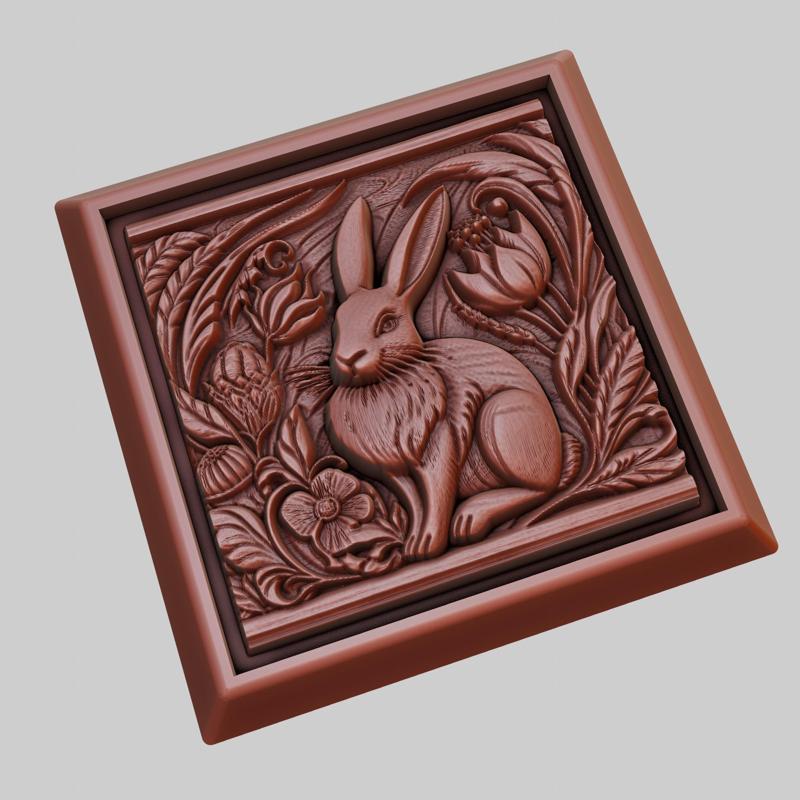 Rabbit Animal 3D Model for CNC Router Laser & 3D Printer