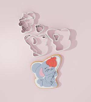 Rabbit with Flower #1 Cookie Cutter