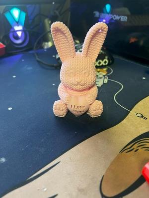 Knitted Love Rabbit