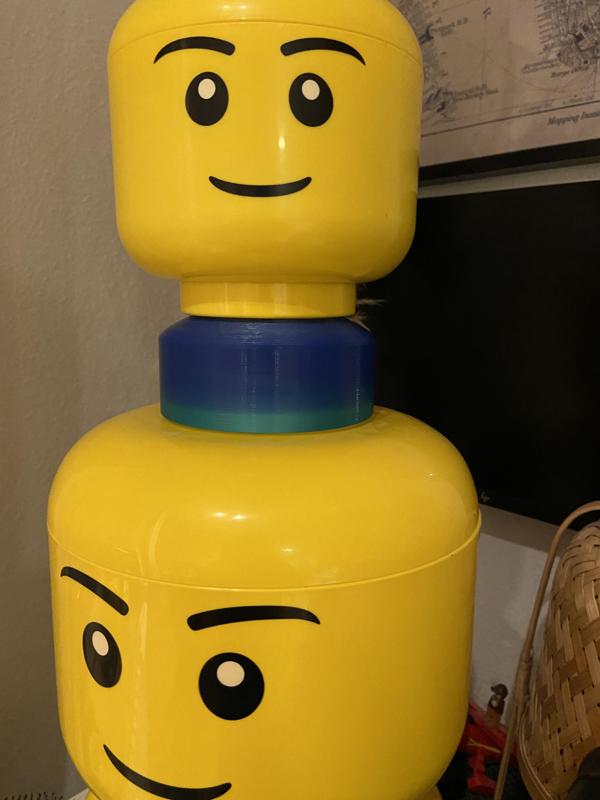 LEGO Head Storage Box Adapter L to M