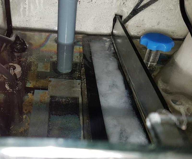 Filter attachment sump tank