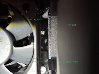 Printhead Cover Right - more clearance for better homing