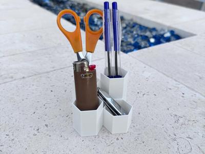 Hexagonal Desk Organizer