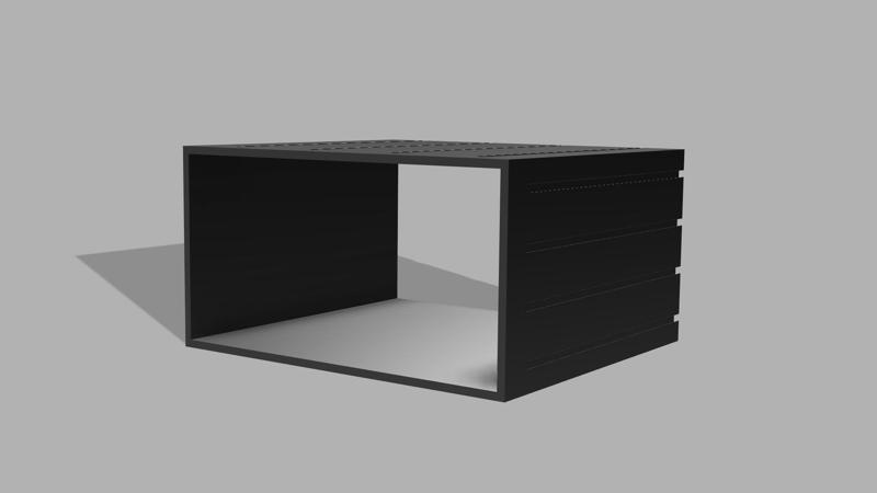 modular workshop organiser - box internal dimensions 235x120x220mm