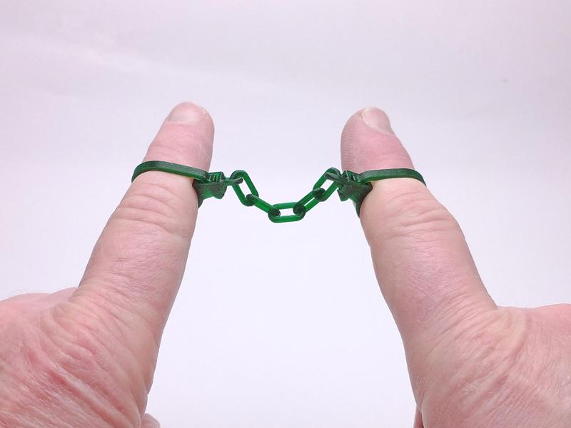 Ratchetting Finger Handcuffs (Print-in-Place)