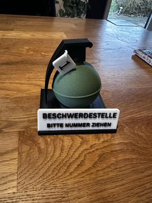 German Plate for Grenade Holder