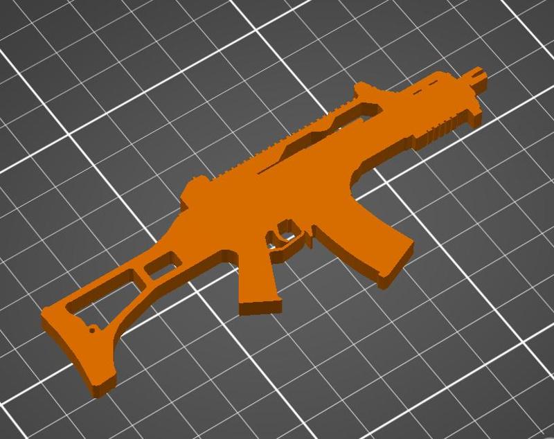 G36C - wall art - keychain