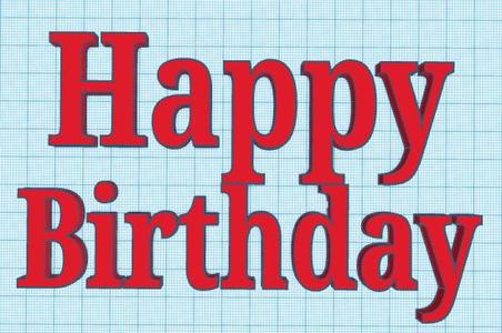 Happy Birthday Schild