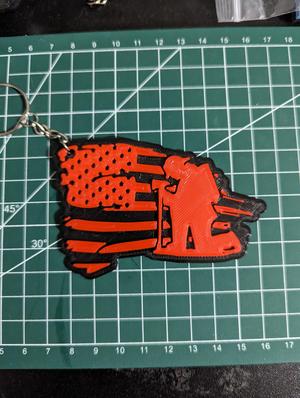 Firefighter Keychain