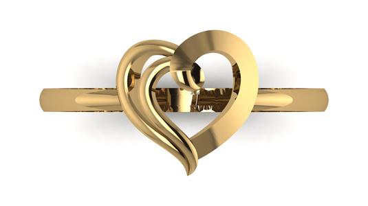 Heart Shape Gold Ring